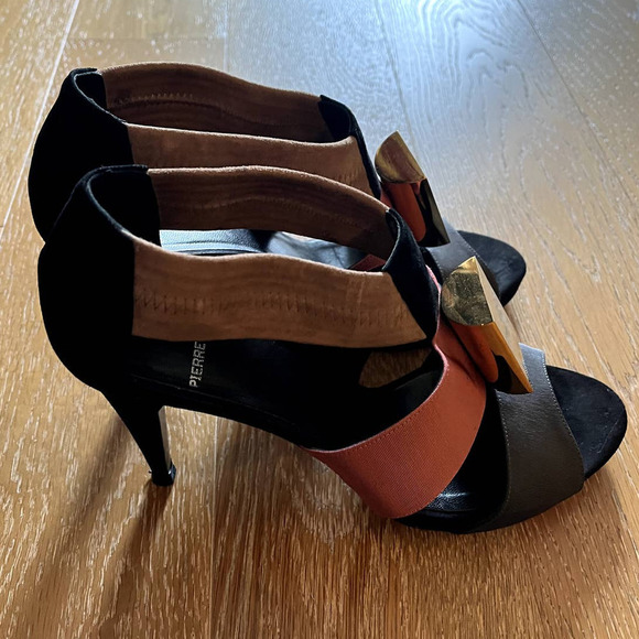 Pierre Hardy Suede Colorblock Pattern Sandals used - Picture 12 of 15
